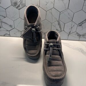 Grey Suede Clark’s Wallaby